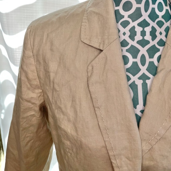 Merona Linen Tan Blazer - Picture 9 of 16